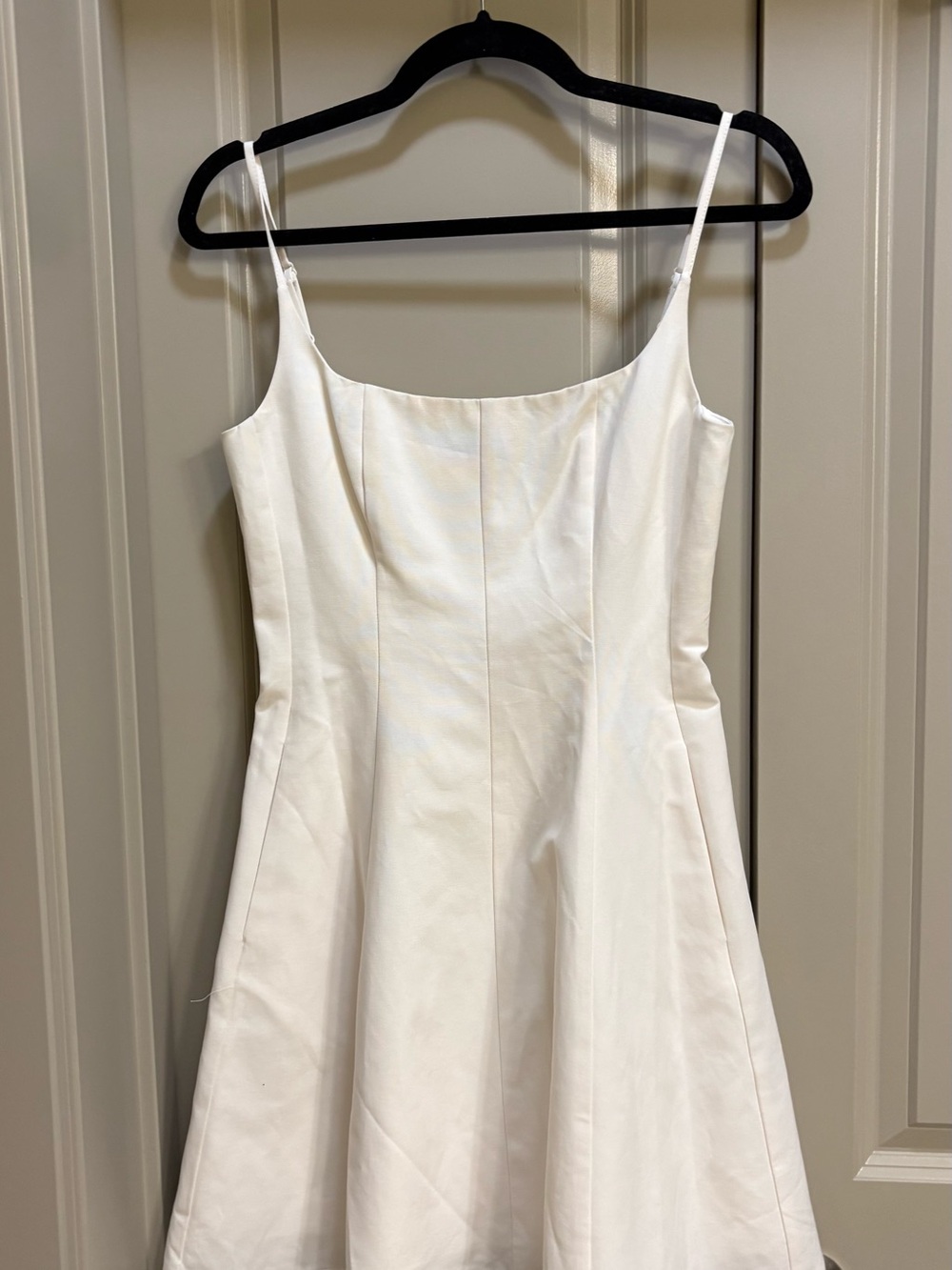 Joy Cotton-Blend Flared A-Line Minidress - Picture 3 of 5
